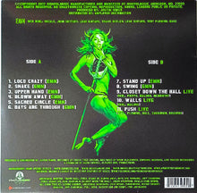 Charger l&#39;image dans la galerie, Vinyl record sleeve with green illustration of a woman and track list on a black background