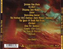 Charger l&#39;image dans la galerie, Back album cover with text and artistic design on a dark background