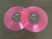 Load image into Gallery viewer, Two pink vinyl records on a wooden surface