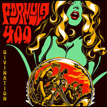 Cargar imagen en el visor de la galería, Album cover with stylized text 'Formula 400' and a woman's face, featuring a motorcycle and sunset design.