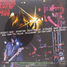 Cargar imagen en el visor de la galería, Album cover with band members and text on a dark background