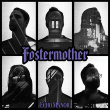 Load image into Gallery viewer, Collage of black and white images with 'Fostermother' and 'Echo Manor' text overlay.