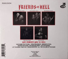 Load image into Gallery viewer, Friends Of Hell - God Damned You To Hell back compact disc cover.