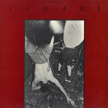 Cargar imagen en el visor de la galería, Album cover with 'Fugazi' text and black and white photo of a person headbanging.