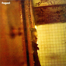 Load image into Gallery viewer, Album cover with a person peeking around a corner, featuring the band 'Fugazi'.