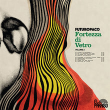 Load image into Gallery viewer, Album cover with wavy lines and text 'Futuropaco Fortezza di Vetro Volume 2' on a beige background