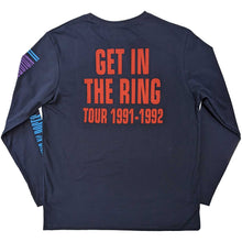 Load image into Gallery viewer, Guns N&#39; Roses Unisex Long Sleeve T-Shirt:  Get In The Ring Tour &#39;91 - &#39;92 (Back &amp; Sleeve Print)