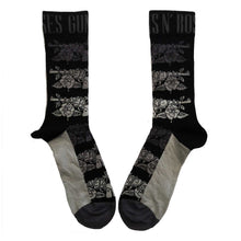 Load image into Gallery viewer, Guns N Roses - Unisex Ankle Socks:  Monochrome Pistols (Black)