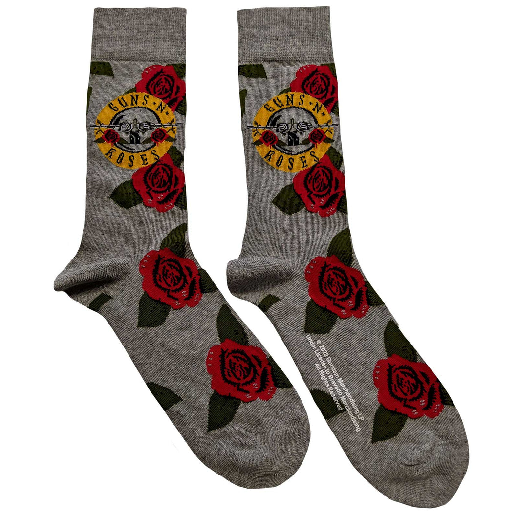 Guns N' Roses Unisex Ankle Socks:  Bullet Roses