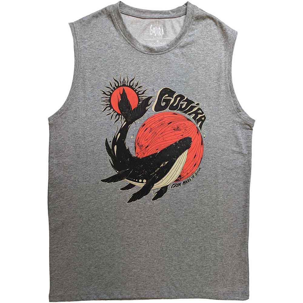 Gojira - Grey Tank Top:  From Mars To Sirius (Unisex)