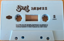 Load image into Gallery viewer, Cassette tape with 'Ghost Impera' branding on a white background