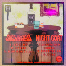 Charger l'image dans la galerie, Album cover for 'Night Goat' by Ghostabcd with a table, bottle, and text.