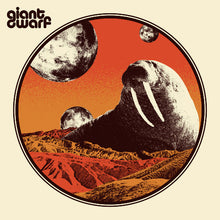 Charger l'image dans la galerie, Album cover with a walrus and celestial bodies, featuring the band 'giant dwarf'.