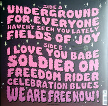Charger l'image dans la galerie, Vinyl record cover with pink text on a black background