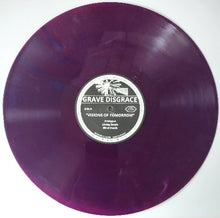 Load image into Gallery viewer, Purple vinyl record with a label on a white background