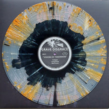 Load image into Gallery viewer, Vinyl record with artistic cover and 'Grave Disgrace' label on a dark background