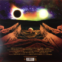 Cargar imagen en el visor de la galería, Album cover with space-themed design featuring planets and a black hole.