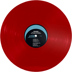 Lords of Altamont - The Wild Sounds of red vinyl record with a label on a white background