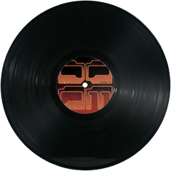 Doom Sessions - Vol. 5 black vinyl record with a red label on a white background