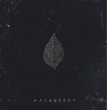 Cargar imagen en el visor de la galería, Black album cover with a white leaf illustration and 'Hackberry' text.