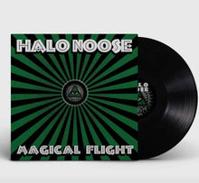 Load image into Gallery viewer, Vinyl record with green and black cover featuring 'Halo Noose' and 'Magical Flight'.