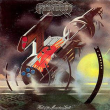 Cargar imagen en el visor de la galería, Album cover for Hawkwind's Hall Of The Mountain Grill featuring a spaceship and cosmic imagery.