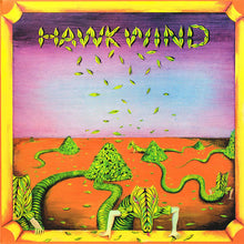 Charger l&#39;image dans la galerie, Album cover with abstract design and text &#39;Hawkwind&#39; at the top.