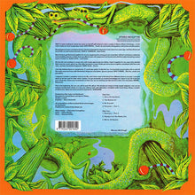 Charger l&#39;image dans la galerie, Colorful vinyl record sleeve with green dragons and orange border