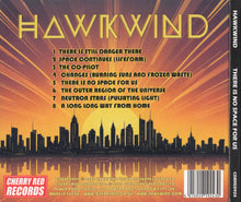 Charger l'image dans la galerie, Album cover for Hawkwind's 'There Is No Space For Us' with city skyline and tracklist.