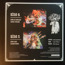 Cargar imagen en el visor de la galería, Album cover with side A and side B text, artist names, and colorful graphics on a black background.