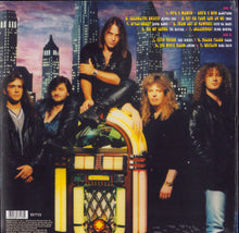 Cargar imagen en el visor de la galería, Album cover with band members around a vintage jukebox against a cityscape background