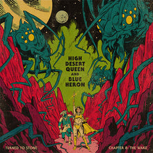 Charger l'image dans la galerie, Album cover with fantasy design featuring creatures and characters in a desert landscape.