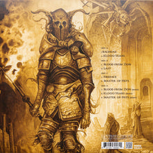 Cargar imagen en el visor de la galería, Album cover with armored figure and text in brown tones