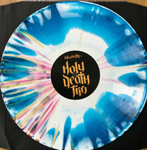 Load image into Gallery viewer, Vinyl record with colorful design and 'Holy Death Trio' label