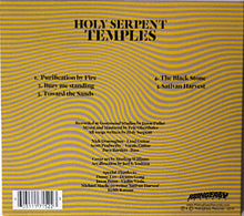 Charger l'image dans la galerie, Holy Serpent - Temples back compact disc cover artwork.