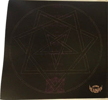 Cargar imagen en el visor de la galería, Black vinyl record with geometric design and 'HEADSPIN' branding