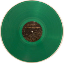 Load image into Gallery viewer, Green vinyl record with a label on a white background