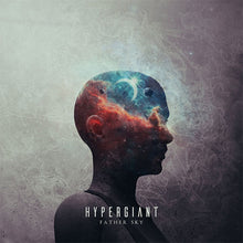Cargar imagen en el visor de la galería, Album cover with a silhouette of a person and a cosmic design, featuring the text 'Hypergiant Father Sky'.