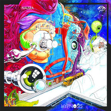 Load image into Gallery viewer, Colorful album cover with abstract designs and text &#39;Hypnotic Nausea&#39; and &#39;Hypnosis&#39;.