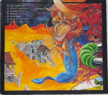 Load image into Gallery viewer, Colorful album cover with abstract design, text, and architectural elements.