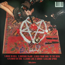 Load image into Gallery viewer, Vinyl record cover with a pentagram design and text on a dark background