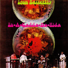 Charger l'image dans la galerie, Album cover of 'In-A-Gadda-Da-Lida' by Iron Butterfly with a band performing on stage.