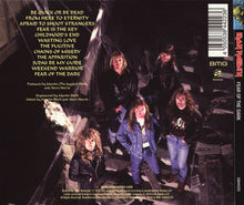 Cargar imagen en el visor de la galería, Iron Maiden - Fear Of The Dark back compact disc cover artwork.