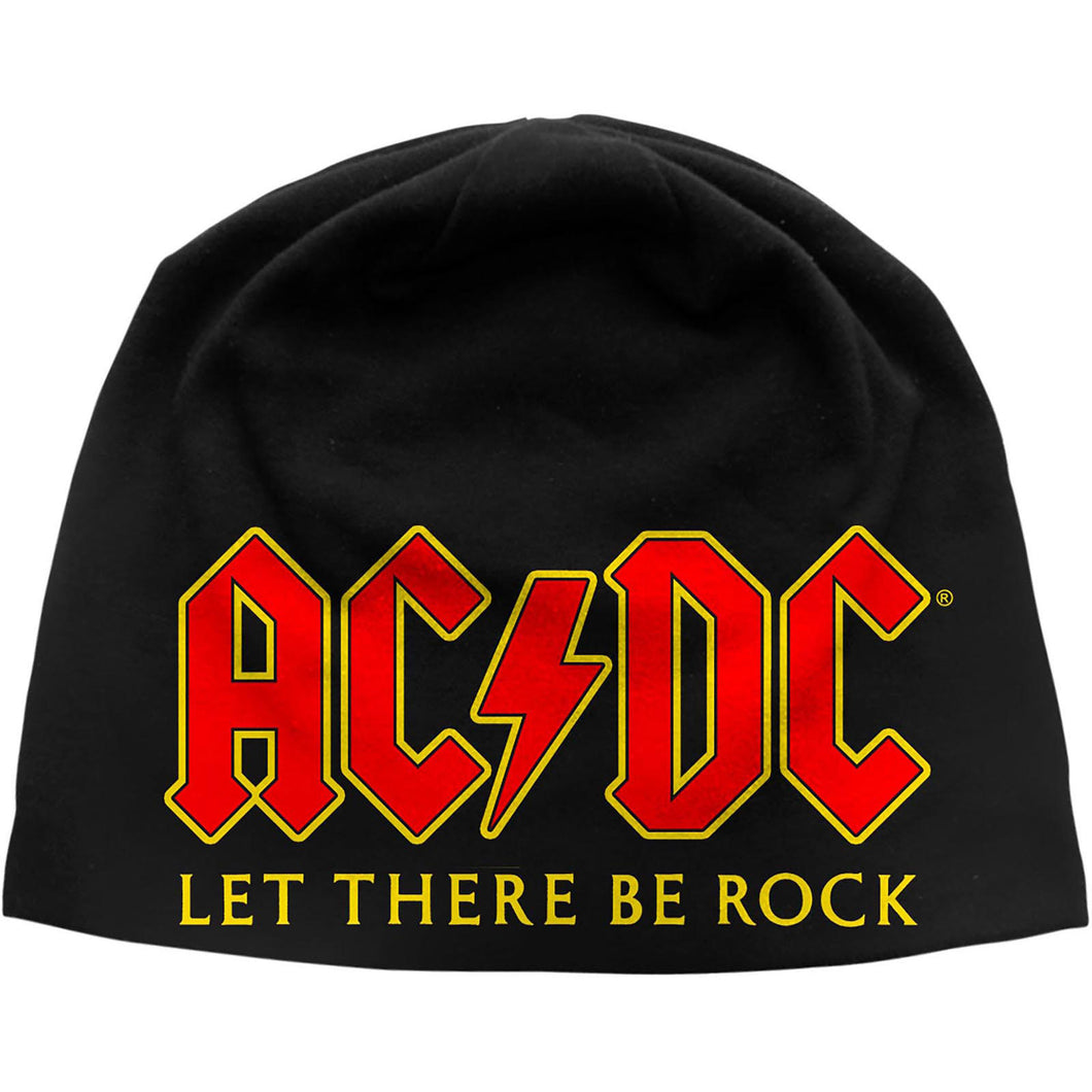 AC/DC - Unisex Beanie Hat:  Let There Be Rock (Black)