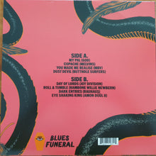 Charger l'image dans la galerie, Vinyl record sleeve with text and snake illustrations on a pink background