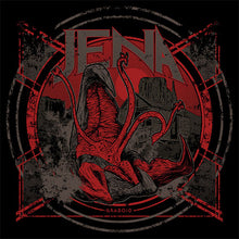 Charger l'image dans la galerie, Album cover with red and black design featuring a creature-like figure and the word 'Jena'.