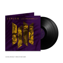 Load image into Gallery viewer, Cover art for Jinjer's 'Live In Los Angeles' album featuring a collage of images of band members with a purple background, indicating a live performance setting.