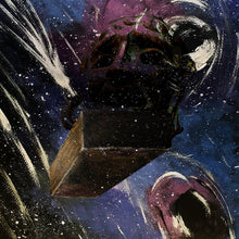 Cargar imagen en el visor de la galería, Close-up of a helmet with a starry space background