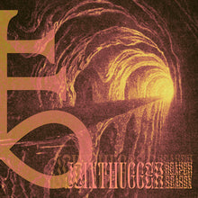 Cargar imagen en el visor de la galería, Album cover with abstract design and text on a dark background
