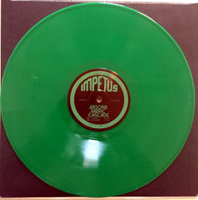 Charger l'image dans la galerie, Green vinyl record with a red label on a brown background